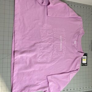Under Armour Pink Oversized Fit Cropped Shirt